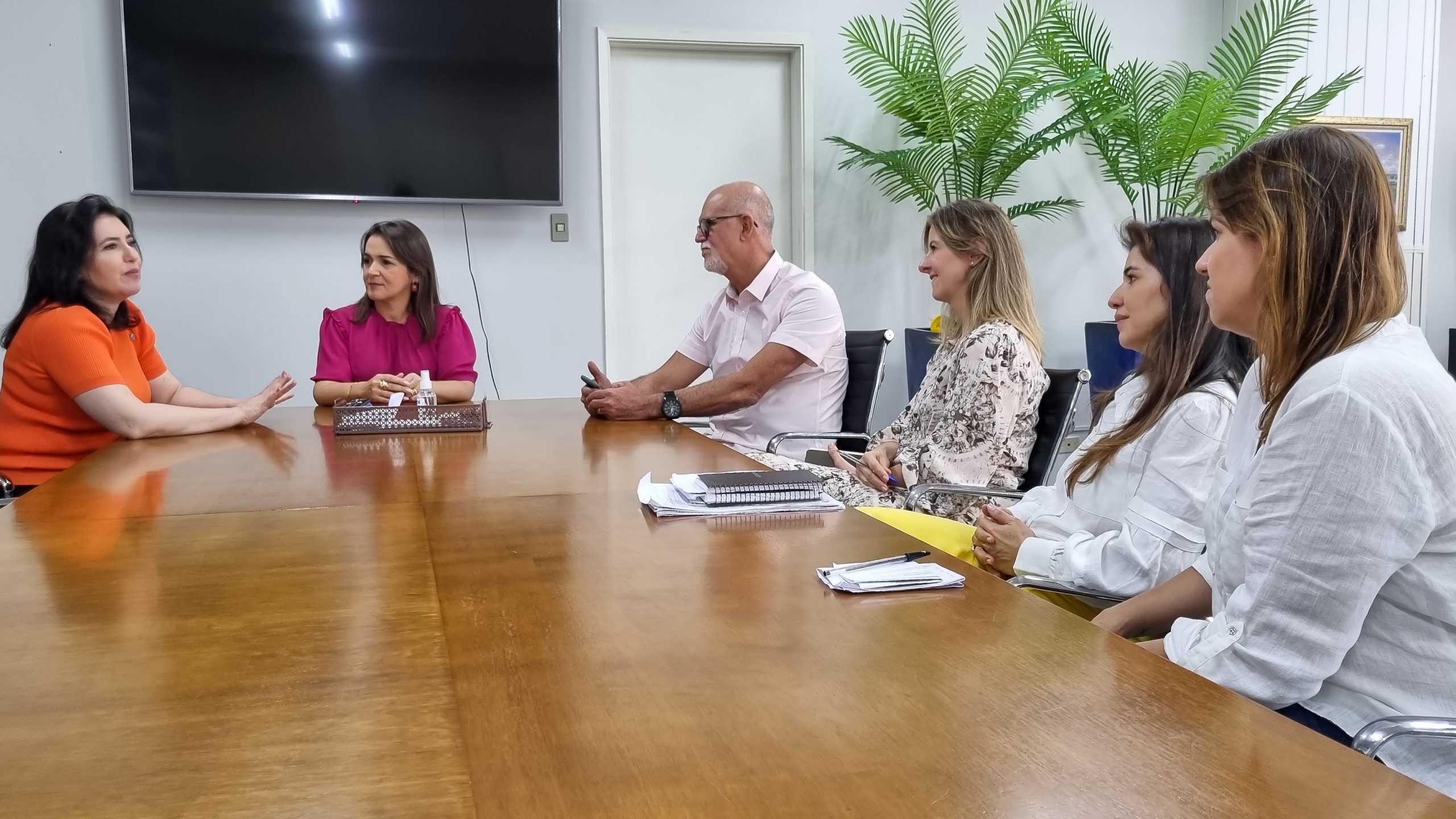 Prefeita Adriane Lopes discute parcerias com coordenadora da bancada federal