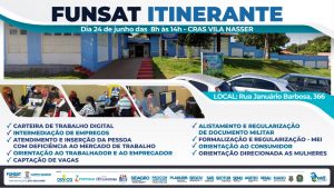 Funsat Itinerante irá a Vila Nasser e região nesta sexta-feira