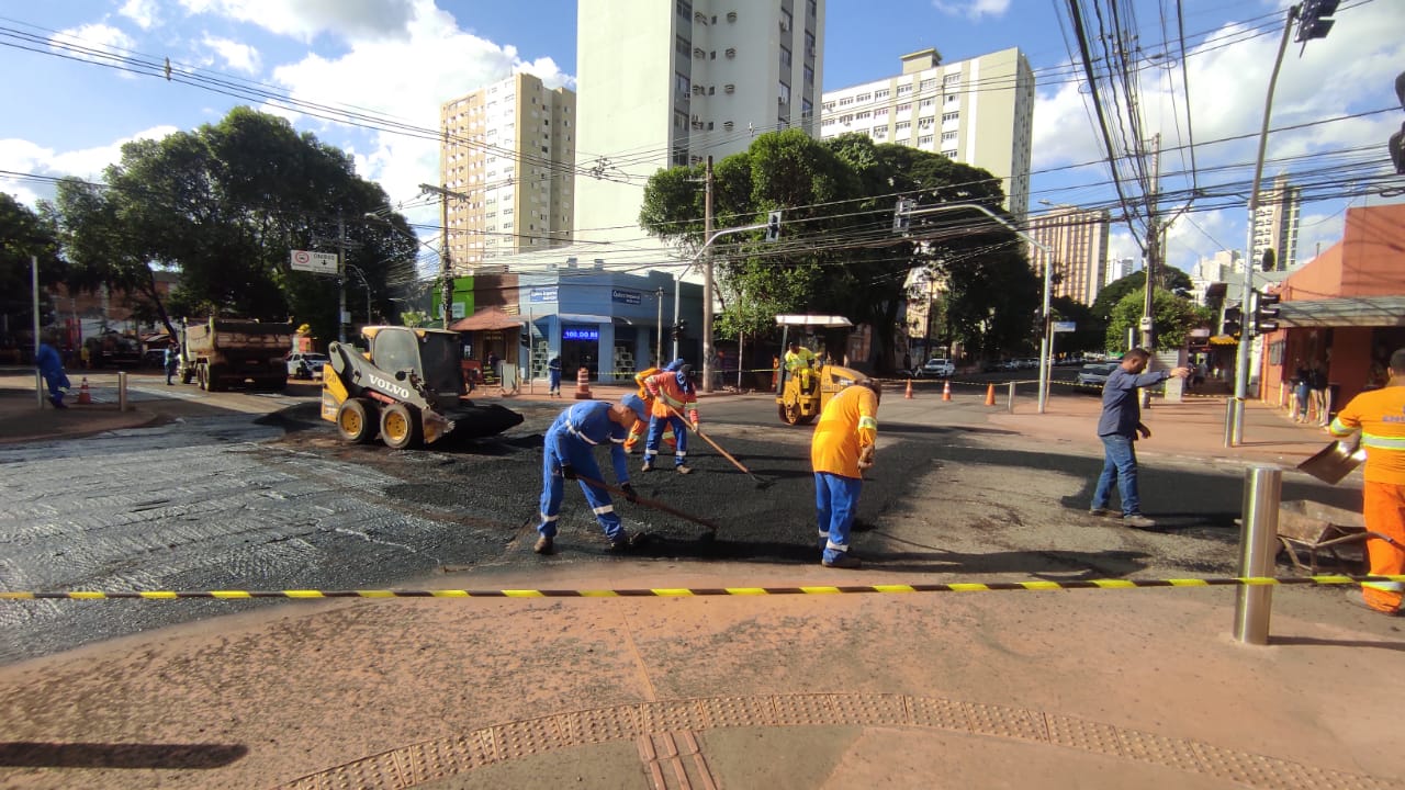 Prefeitura libera cruzamento da Rui Barbosa com a Dom Aquino e obras avançam na área central