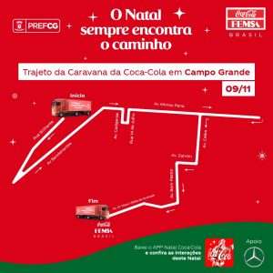 Caravana da Coca-Cola chega a Campo Grande e ilumina ruas de 10 de bairros  | CGNotícias