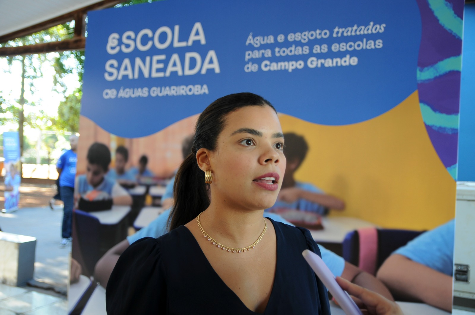 Prefeitura e Águas Guariroba inauguram primeira Escola Saneada do MS na colônia do Aguão